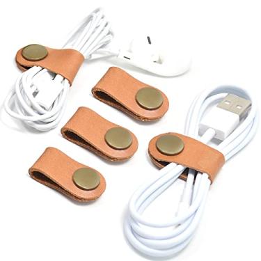 Imagem de CAILLU Organizador de cabos, suporte USB organizador de cabos, gerenciamento de cabos, alças de cabo, capa de fone de ouvido, enrolador de fone de ouvido, prendedores de fone de ouvido, prendedores de