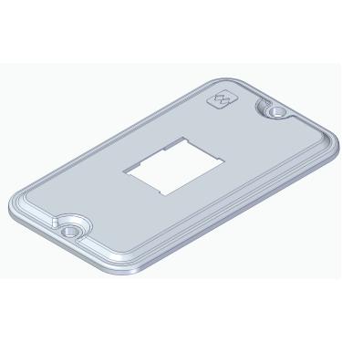 Imagem de Tampa Pvc 1/2" e 3/4" TCI-28  Para 1 tomada Rj / Sem Moldura - Wetzel Wetzel