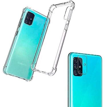 Imagem de Capa Antishock Reforçada Nas Bordas Samsung Galaxy A51 + Película De Gel Frontal + Película Da lente Câmera