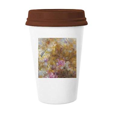 Imagem de Caneca de pintura a óleo de setembro Lotus XJJ Caneca de cerâmica para copo de café