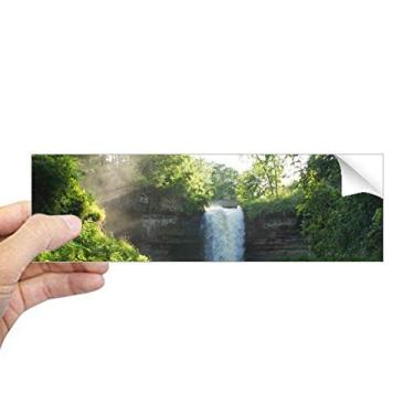 Imagem de DIYthinker Cachoeira, ciência, natureza, paisagem, floresta, adesivo, retangular, para-choque, adesivo para janela