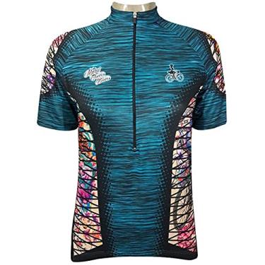 Imagem de Camiseta de Ciclismo Muhu Tattoo Feme Turqueza SSX Multicoisas