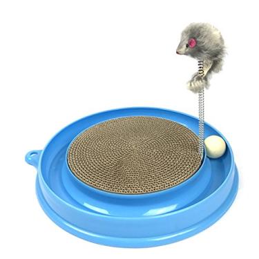 Imagem de Brinquedo de pegador de gato e cartolina Irispets, brinquedo de pegar, brinquedo de exercícios de mouse e pista, brinquedos divertidos interativos para gatos, gatinhos para brincar com saco Catnip
