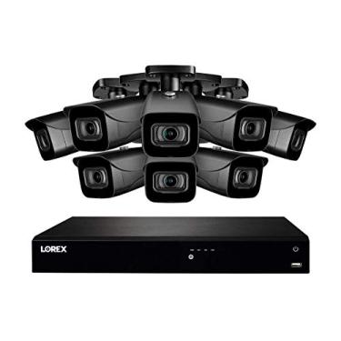 Imagem de Lorex N4K3-168BB 16 Sistema de Vigilância 4K Canal com N862A63B 3TB 4K Fusão NVR e 8 E841CAB 8MP Bala Câmeras