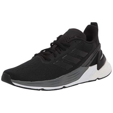 Imagem de adidas Tênis de corrida masculino Super Response, Preto/Preto/Branco, 7.5