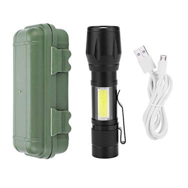Imagem de Lanterna portátil USB recarregável leve ultrabrilhante alta portátil, luz portátil, para acampamento de caminhada
