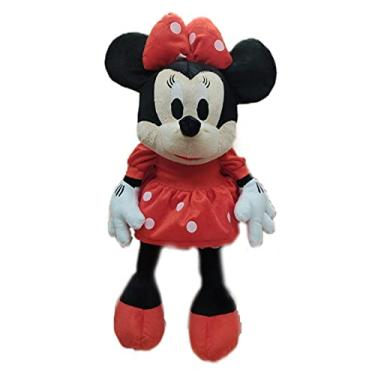Imagem de Pelúcia Minnie Mouse Vermelha Grande Laço Vermelho 50 cm Turma do Mickey Pelucia Plush