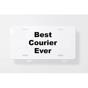 Imagem de Courierf Capa para placa de carro – Capa para placa de carro – Capa para moldura da placa de carro 15 x 30 cm