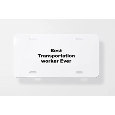 Imagem de Capa para placa de carro para trabalhador de transporte – Capa para placa de carro – Capa para moldura de placa de carro 15 x 30 cm