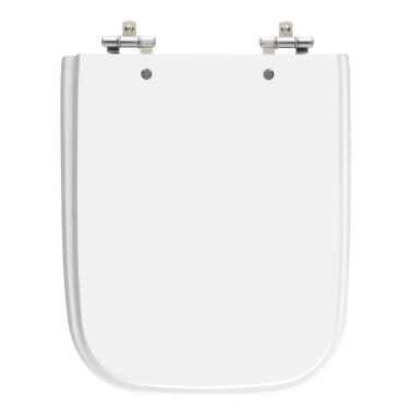 Imagem de Assento Sanitário Tivoli Branco Tampa para Vaso Ideal Standard de Madeira Laqueada