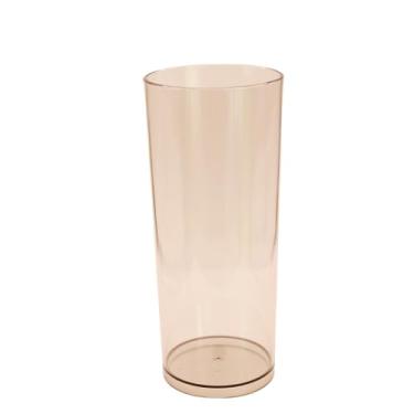 Imagem de 20 Copos Long Drink Acrílico Cristal Colorido 330ml Festas Cor:Fumê