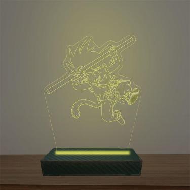 Imagem de Luminária Led 3d Goku Abajur Luxo