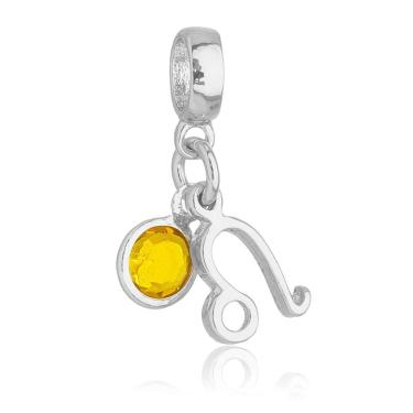 Imagem de Pingente Berloque Signo Leão Pandora Banhado a Prata 925 - Premium