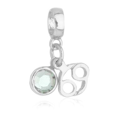 Imagem de Pingente Berloque Signo Câncer Pandora Banhado a Prata 925 - Premium