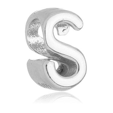 Imagem de Berloque Letra S Separador Pandora Banhado a Prata 925 - Premium