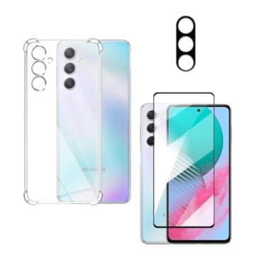 Imagem de Capa Capinha Anti Impacto + Película Premium 9D Cerâmica + Película de Câmera Compatível Com Samsung Galaxy M54 5G - (Hard Glass Store)