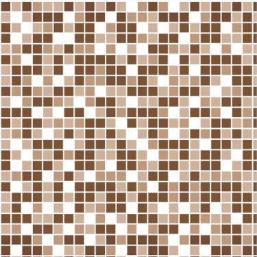 Imagem de Papel De Parede Adesivo Pastilha Clássica Mix Tons Marrom 5m