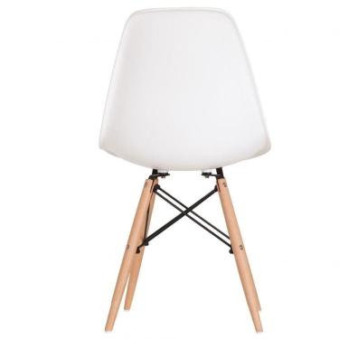 Imagem de Conjunto Mesa MDF com 6 Cadeiras Eames PP Branco/Cinamomo