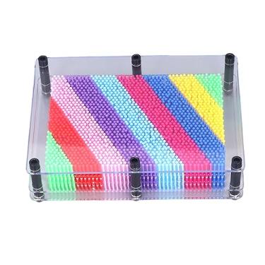 Imagem de Placa de Arte de Pino 3d, Jogo de Escultura, Tamanho Grande, Molde de Mão, Brinquedo Sensorial de Plástico para Crianças, Meninos, Meninas, Aniversário, Adultos (Limpar quadro)