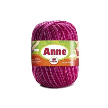 Imagem de Linha De Crochê E Tricô - Anne 500 - Cores Mesclas - 500 Metros - 100% Algodão - Círculo