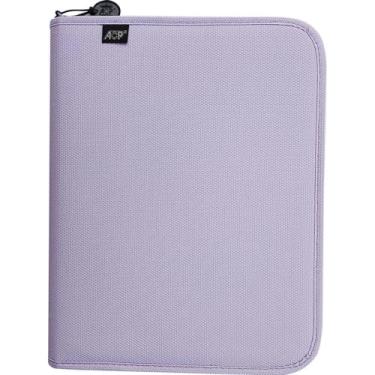 Imagem de Fichário Escolar, Sweet, com Zíper, Lilás com Estojo + Divisórias, 96 Folhas, ACP