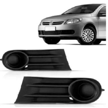 Imagem de Par Grade Moldura Milha Gol Saveiro Voyage G5 2009/. S/Furo