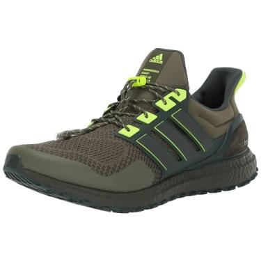 Imagem de adidas Tênis adulto unissex Ultraboost 1.0 ATR, Olive Strata/Shadow Olive/Lucid Lemon, 13 Women/12 Men