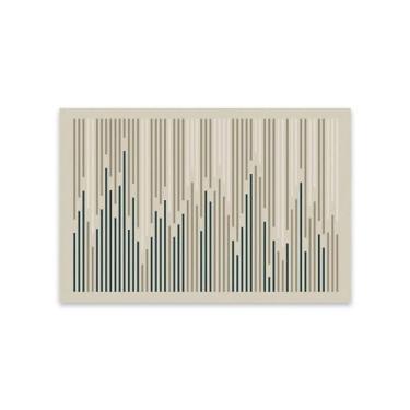 Imagem de Tapete para sala de estar listrado quarto grande área decoração para casa preto branco curto fluff mat, qh363, qd, 50x80cm