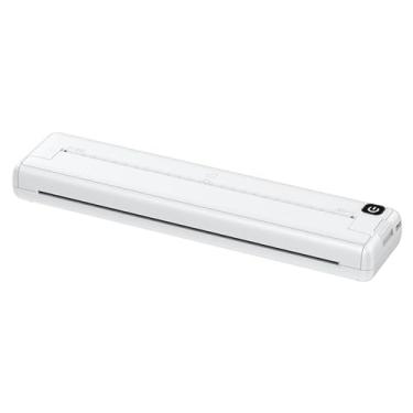 Imagem de CIADAZ Impressora portátil Impressora sem tinta sem fio suporta impressora de papel térmico de 8,26''x11,69'' Impressora de conexão BT Papel térmico A4 compatível com iOS, Android e laptop para escrit