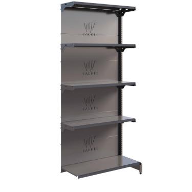 Imagem de Gôndola Fit 40 Parede 1 Continuação 2,02m Comercial Farmácia Loja - Amapá