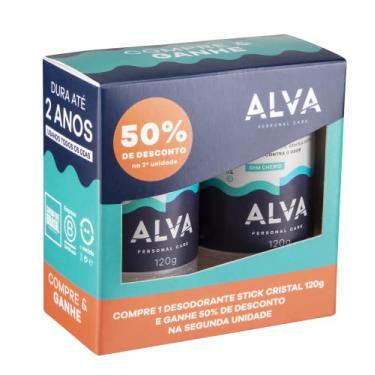 Imagem de Pack - 2 unidades do Desodorante Cristal Alva 120g