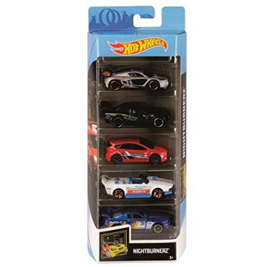 Imagem de Pack 5 Carrinhos Hot Wheels Nightburnerz - Mattel