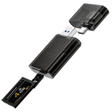 Imagem de Leitor de cartão micro SD, leitor de cartão USB-C SD 4.0 da Cococa, adaptador de leitor de cartão de memória USB 3.0 2 em 1, transferência de alta velocidade para telefone Android, MacBook Pro, PC, tablet (marrom)