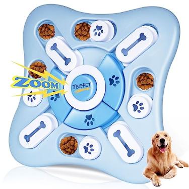 Imagem de TBC PET Brinquedo de quebra-cabeça para cães, brinquedos interativos para cães, distribuição de quebra-cabeça para cães, estimulação cerebral, treinamento de QI e enriquecimento mental, alimentador lento com barulho avançado nível 2 em 1 para cães pequenos/médios/grandes