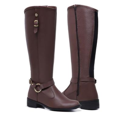 Imagem de Bota Cano Alto Zíper Feminino Gmm Shoes 11080 Leve e Conforto-Feminino