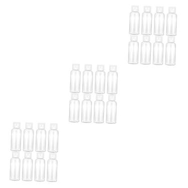 Imagem de GangQIZIIF 8 peças garrafas tamanho viagem shampoo armazenamento garrafa recarregável recipientes viagem garrafas vazias viagem sub garrafa cosmética mini espremer garrafa branca (cor: como mostrado