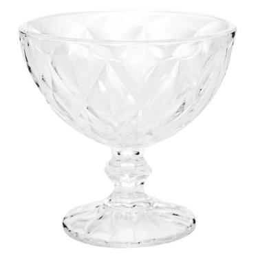Imagem de Taça de Sobremesa Lyor Diamond de Vidro 250ml Avulsa Tigela Pote para Doces