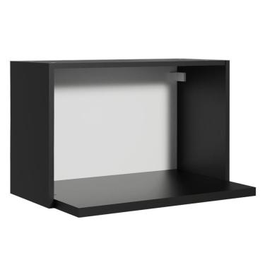 Imagem de Armário Aéreo Madesa Para Reims, Lux, Glamy 60 Cm Com Nicho Para Forno - Preto