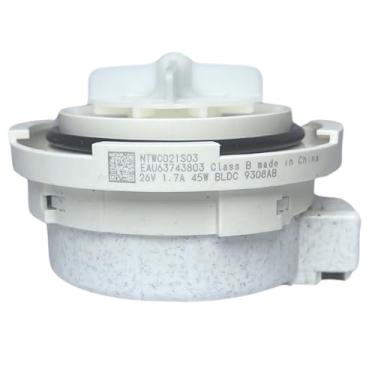 Imagem de EAU63743803 Conjunto de bomba de drenagem de lavadora, peça de substituição de bomba de máquina de lavar OEM para LG WM3600HWA, WM3600HVA, WM3700HRA, WM3400CW, WM3700HVA, WM3700HWA, WM3500CW