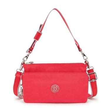 Imagem de Kipling Bolsa transversal Coreen metálica, Party Pink M6, 9.3''L x 6''H x 0.8''D