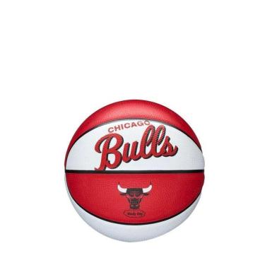 Imagem de Bola de Basquete Wilson NBA Team Retro Mini Chicago Bulls 3-Unissex