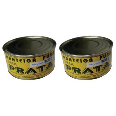 Imagem de Manteiga sem Sal 2 Latas com 300g - Laticinios Prata