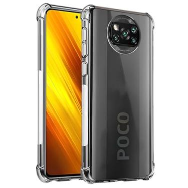 Imagem de Capa Capinha Com Bordas Anti Impacto Para Poco X3 Tela de 6,67 Polegadas (Bluepink)