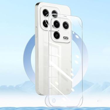 Imagem de Capa traseira rígida transparente sem moldura para Xiaomi 13 14 13T Pro Lite Ultra 12 Pro 12X 13 Pro 13 Lite Capa de telefone, T, para Xiaomi 13T