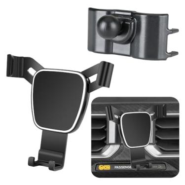 Imagem de LUNQIN Suporte de telefone de carro para Ford Mustang 2024 2025 Coupe conversível Dark Horse acessórios automotivos suporte de navegação decoração interior tela painel painel celular suporte capa para