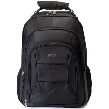 Imagem de Mochila Preta Alça Cabo de Aço Impermeável Porta Notebook - LEIS 2022-