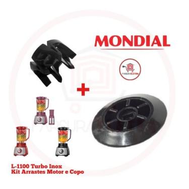 Imagem de Kit Arraste do Motor e Do Copo Liquidificador Mondial L1100 Turbo