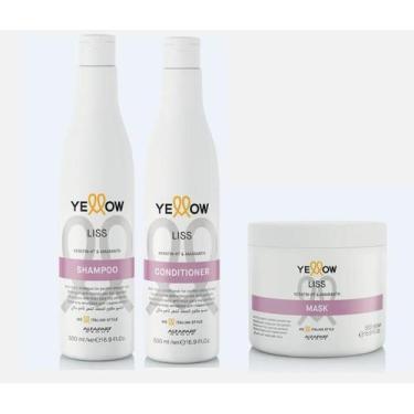 Imagem de Kit Liss Keratin Shampoo, Condicionador e Máscara - Yellow