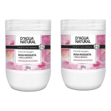 Imagem de Kit 2 Unid Creme Massagem Rosa Mosqueta 650g Dagua Natural - D'AGUA NA