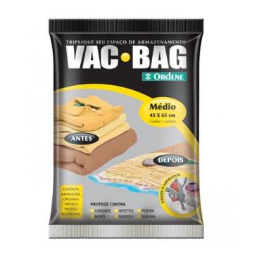 Imagem de Saco Á Vácuo Protetor Vac Bag Transparente Médio 45 X 65 Cm - ORDENE, 